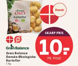 SPAR Grøn Balance Danske Økologiske Kartofler tilbud