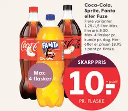 SPAR Coca-Cola, Sprite, Fanta eller Fuze tilbud