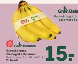 SPAR Grøn Balance Økologiske Bananer tilbud