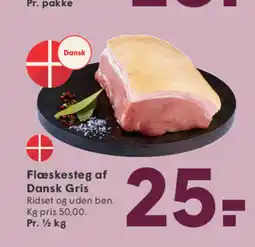 SPAR Flæskesteg af Dansk Gris tilbud