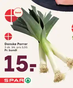 SPAR Danske Porrer tilbud