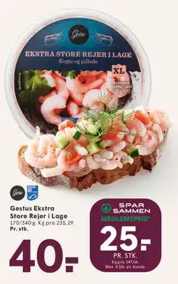 SPAR Gestus Ekstra Store Rejer i Lage tilbud