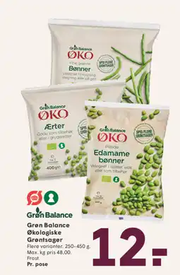 SPAR Grøn Balance Grøn Balance Økologiske Grøntsager tilbud