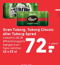 SPAR Grøn Tuborg, Tuborg Classic eller Tuborg Sprød tilbud