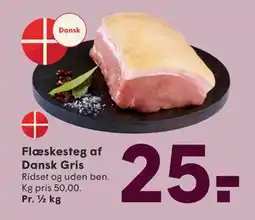 SPAR Flæskesteg af Dansk Gris, DKK 25 tilbud