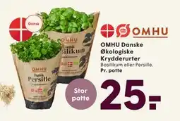SPAR OMHU Danske Økologiske Krydderurter, DKK 25 tilbud