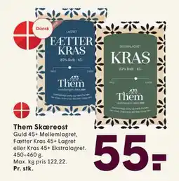 SPAR Them Skæreost, DKK 55 tilbud