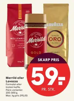 SPAR Merrild eller Lavazza, DKK 59 tilbud