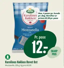 Min Købmand Karolines Køkken Revet Ost, DKK 12 tilbud