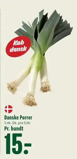 Min Købmand Danske Porrer, DKK 15 tilbud