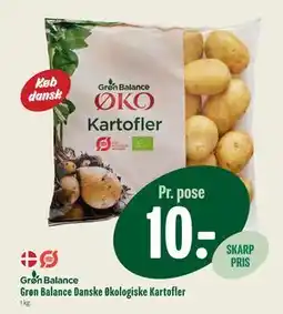 Min Købmand Grøn Balance Danske Økologiske Kartofler, DKK 10 tilbud