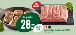Min Købmand Gestus Hakket Dansk Grisekød 8-12 %, DKK 28 tilbud