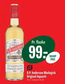 Min Købmand O.P. Anderson Økologisk Original Aquavit, DKK 99 tilbud