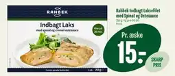 Min Købmand Rahbek Indbagt Laksefilet med Spinat og Ostesauce, DKK 15 tilbud
