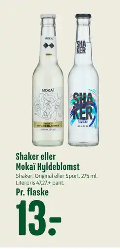 Min Købmand Shaker eller Mokaï Hyldeblomst, DKK 13 tilbud