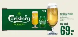 Min Købmand Carlsberg Pilsner, DKK 69 tilbud