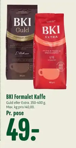 Min Købmand BKI Formalet Kaffe, DKK 49 tilbud