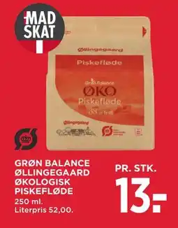 MENY GRØN BALANCE ØLLINGEGAARD ØKOLOGISK PISKEFLØDE, DKK 13 tilbud