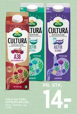MENY ARLA CULTURA KEFIR ELLER A38, DKK 14 tilbud