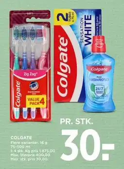 MENY COLGATE, DKK 30 tilbud