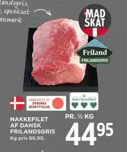 MENY NAKKEFILET AF DANSK FRILANDSGRIS, DKK 44.95 tilbud