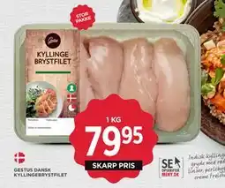 MENY GESTUS DANSK KYLLINGEBRYSTFILET, DKK 79.95 tilbud