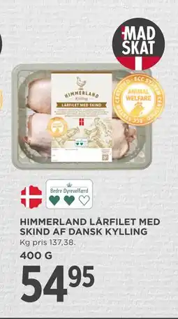 MENY HIMMERLAND LÅRFILET MED SKIND AF DANSK KYLLING, DKK 54.95 tilbud