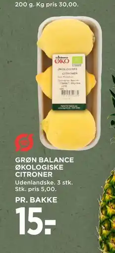 MENY GRØN BALANCE ØKOLOGISKE CITRONER, DKK 15 tilbud