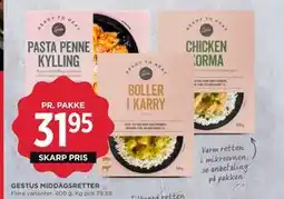 MENY GESTUS MIDDAGSRETTER, DKK 31.95 tilbud