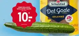 MENY GRØN BALANCE ØKOLOGISK AGURK, DKK 10 tilbud