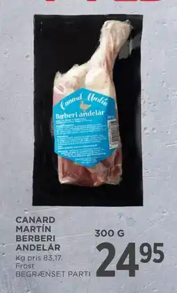 MENY CANARD MARTÍN BERBERI ANDELÅR, DKK 24.95 tilbud
