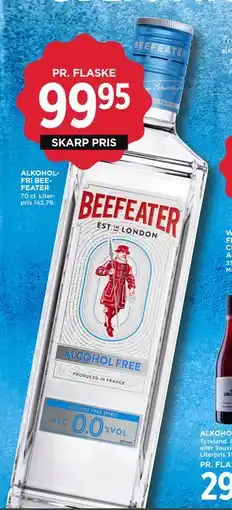 MENY ALKOHOLFRI BEEFEATER, DKK 99.95 tilbud