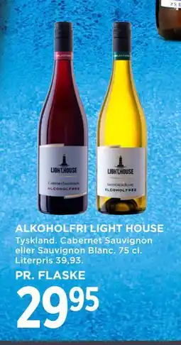 MENY ALKOHOLFRI LIGHT HOUSE, DKK 29.95 tilbud