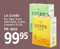 MENY LA CUVÉE, DKK 99.95 tilbud