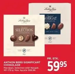 MENY ANTHON BERG SIGNIFICANT CHOKOLADE, DKK 59.95 tilbud