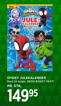 MENY SPIDEY JULEKALENDER, DKK 149.95 tilbud