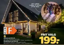 Netto Lyskæde med 1000 LED, DKK 199 tilbud