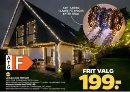 Netto Klyngelyskæde med 1000 LED, DKK 199 tilbud