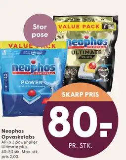 SPAR Neophos Opvasketabs tilbud