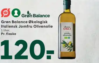 SPAR Grøn Balance Økologisk Italiensk Jomfru Olivenolie tilbud
