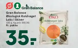 SPAR Grøn Balance Økologisk Koldrøget Laks i Skiver tilbud