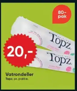 BigDollar Vatrondeller Topz, pr. pakke. tilbud