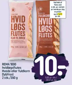 REMA 1000 REMA 1000 hvidløgsflutes Hvede eller fuldkorn Dybfrost tilbud