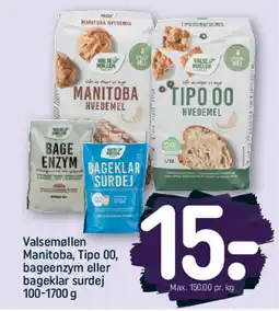REMA 1000 Valsemøllen Manitoba, Tipo 00, bageenzym eller bageklar surdej tilbud
