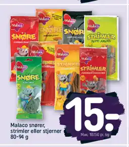 REMA 1000 Malaco snører, strimler eller stjerner tilbud