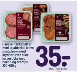 REMA 1000 Danske hakkebøffer med krydderier, tilbud