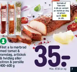 REMA 1000 Filet a la mørbrad med tomat & ramsløg, tilbud