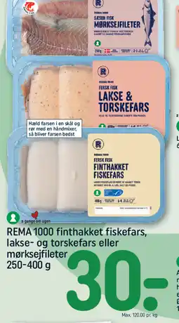 REMA 1000 REMA 1000 finthakket fiskefars, tilbud