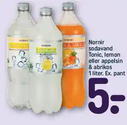 REMA 1000 Nornir sodavand Tonic, lemon eller appelsin & abrikos tilbud