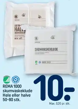 REMA 1000 Rema 1000 skumvaskeklude hele eller halve tilbud